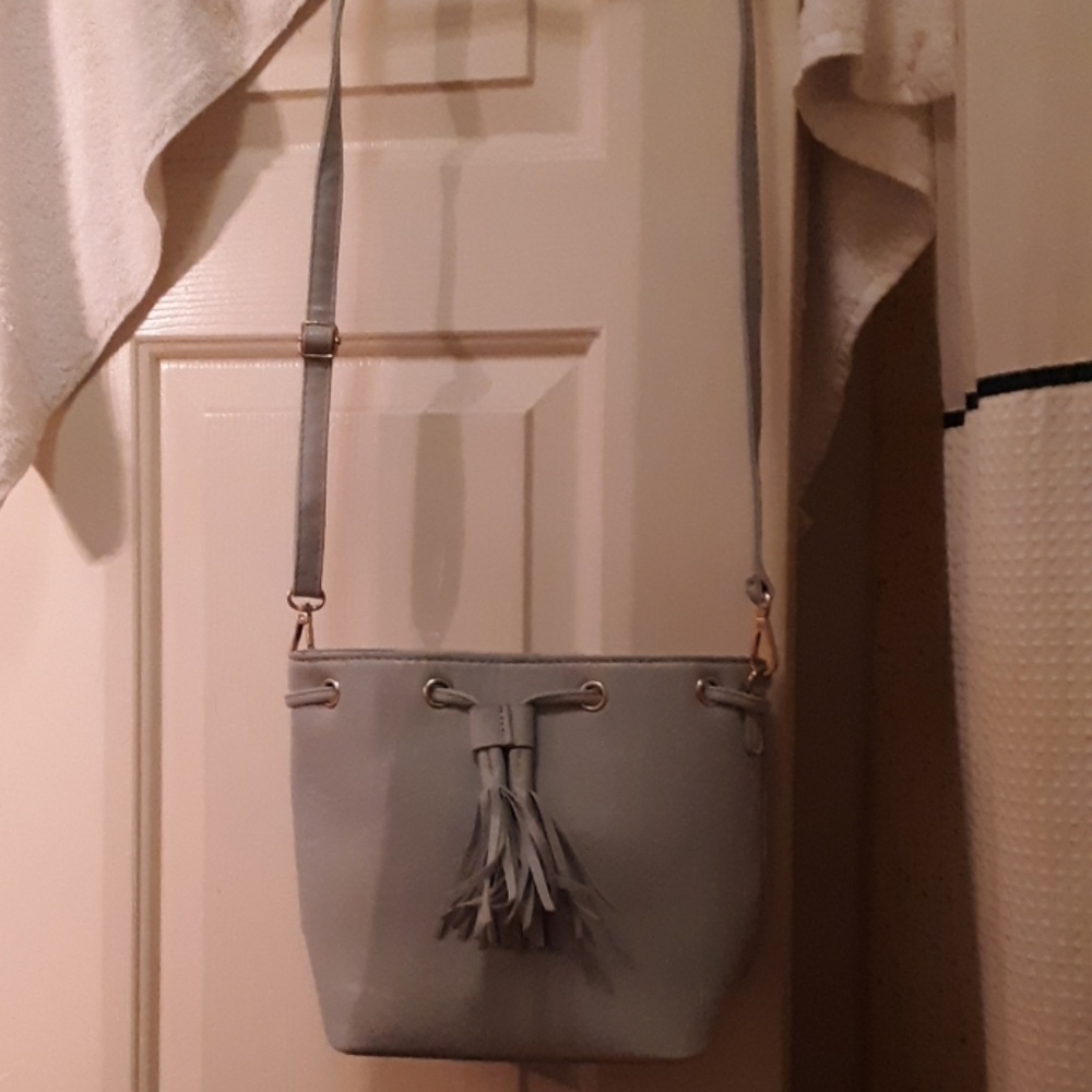 Light blue tote bag